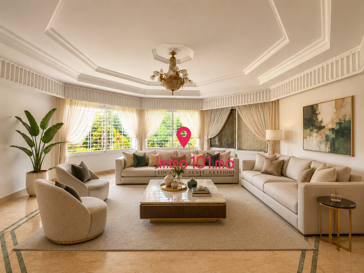 Location villa vide à Souissi ZLLVV2493